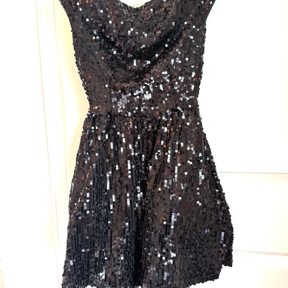 Arden B black sequin mini dress size 6